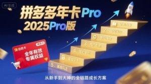 拼多多年卡2025Pro版,五大板块从认知到基础、从推广到活动、从活动到玩法-知乎者也