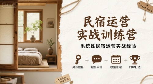 民宿运营实战训练营,系统性民宿运营实战经验-知乎者也