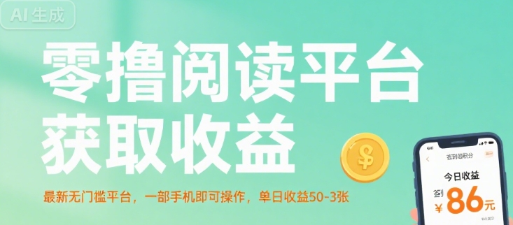 零撸阅读平台获取收益,最新无门槛平台,一部手机即可操作,单日收益50-3张【揭秘】-知乎者也