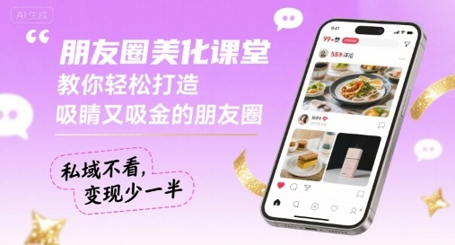 朋友圈美化课堂,教你轻松打造,吸睛又吸金的朋友圈,私域不看,变现少一半-知乎者也
