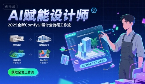 AI赋能设计师, 2025全新comfyui设计全流程工作流 ,室内-建筑-景观-美术,零基础直接上手-知乎者也