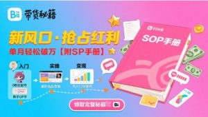 B站哔哩哔哩带货秘籍,新风口,抢占红利,单月轻松破万【附SOP手册】-知乎者也