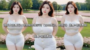微胖女孩舞蹈AI视频制作提示词(含绘图词、视频词) 跳舞+视频教程-知乎者也