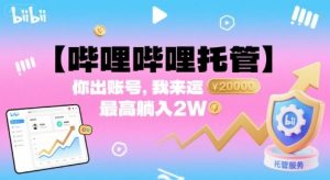 【哔哩哔哩托管】你出账号,我来运营,最高躺入2W【揭秘】-知乎者也