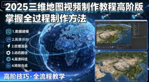 2025三维地图视频制作教程高阶版,掌握全过程制作方法-知乎者也