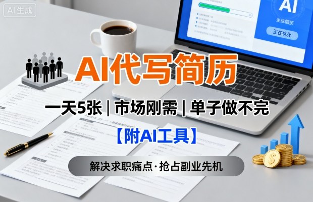 AI代写简历,一天5张,今年找工作难,市场刚需,单子做不完【附AI工具】-知乎者也