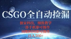 CSGO自动捡漏项目,最新独家玩法,一个手机即可操作,新手小白轻松月入1W+,操作简单易上手【揭秘】-知乎者也