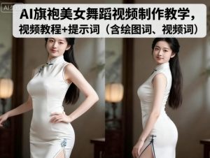 AI旗袍美女舞蹈视频制作教学,视频教程+提示词(含绘图词、视频词)-知乎者也