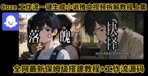 coze工作流一键生成小说推文视频搭建拆解教程,无需剪辑,无需拍摄写文案智能体拆解-知乎者也