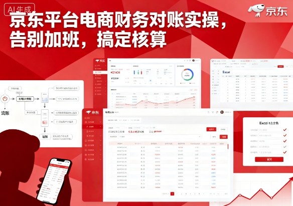 京东平台电商财务对账实操,告别加班,搞定核算-知乎者也