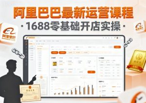 阿里巴巴最新运营课程,1688零基础开店实操-知乎者也