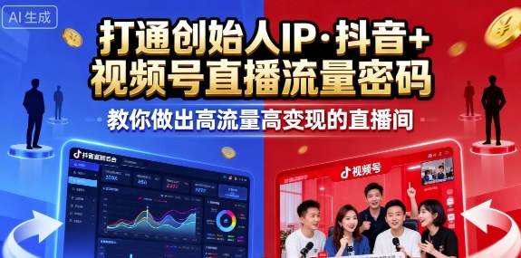 25年直播9-10两期线下课,打通创始人IP,抖音+视频号直播流量密码,教你做出高流量高变现的直播间-知乎者也