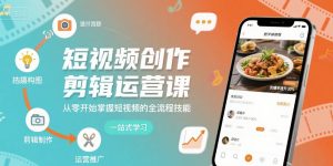 短视频创作剪辑运营课,从零开始掌握短视频的全流程技能-知乎者也