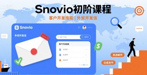 Snovio初阶课程,客户开发技能,外贸开发信-知乎者也