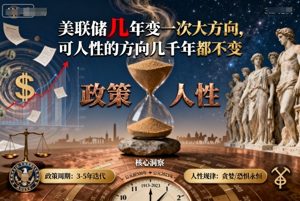付费文章:美联储几年变一次大方向,可人性的方向几千年都不变-知乎者也