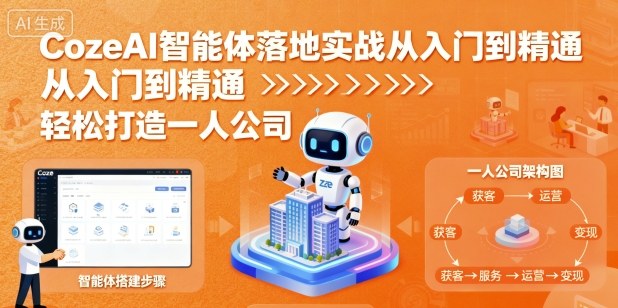 CozeAI智能体落地实战从入门到精通,轻松打造一人公司-知乎者也