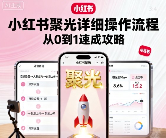 小红书聚光详细操作流程，小红书聚光从0到1速成攻略-知乎者也