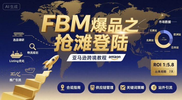 FBM爆品之抢滩登陆-亚马逊跨境教程-知乎者也