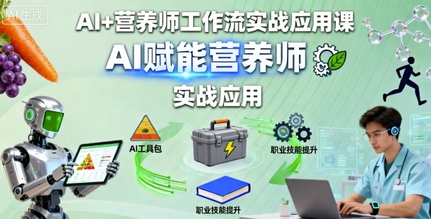 AI+营养师工作流实战应用课，AI赋能营养师-知乎者也