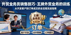 外贸业务员销售技巧,王牌外贸业务的训练-知乎者也