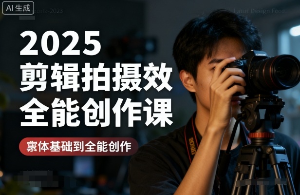 2025剪辑拍摄特效全能创作课，零基础到全能创作-知乎者也