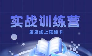 多多实战训练营，从0到1打造一个真正賺钱的店铺-知乎者也
