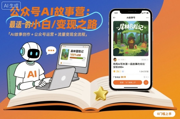 公众号ai故事营,最适合小白的自媒体变现之路-知乎者也