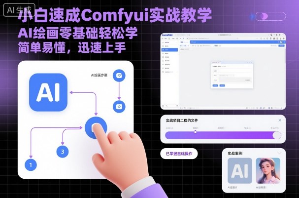 小白速成Comfyui实战教学,AI绘画零基础轻松学,简单易懂,迅速上手-知乎者也