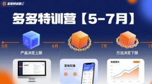 多多特训营,产品决定上限,方法决定下限,各种玩法技巧落地实操(更新)-知乎者也