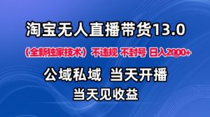 淘宝无人直播13.0,公域私域技术,不封号,不违规布局下半年旺季赛道,日入1K+(独家技术)【揭秘】-知乎者也