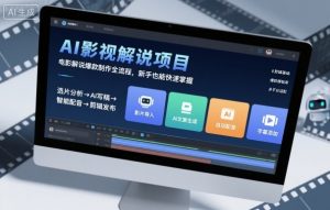 AI影视解说项目,电影解说爆款制作全流程,新手也能快速掌握-知乎者也