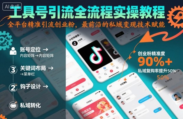 工具号引流全流程保姆级实操教程,全平台精准引流创业粉,最前沿的私域变现技术赋能-知乎者也