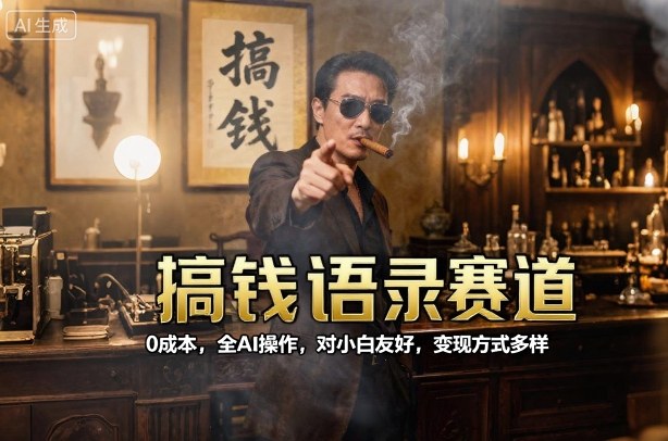 搞钱语录赛道,0成本,全AI操作,对小白友好,变现方式多样-知乎者也