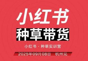小红书种草带货实训营9月8日杭州线下课,全程录音+字幕,全网唯一小红书实战营-知乎者也