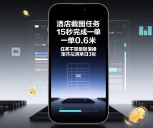 酒店截图任务,15秒完成一单,一单0.6米,任务不限量随便接,矩阵拉满单日3张【揭秘】-知乎者也