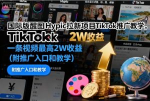 国际版醒图Hypic拉新项目TikTok推广教学,一条视频最高2W收益(附推广入口和教学)-知乎者也