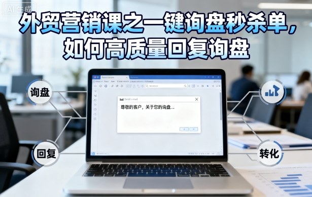 外贸营销课之一键询盘秒杀单,如何高质量回复询盘-知乎者也