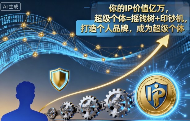 你的IP价值亿万,超级个体=摇钱树+印钞机,打造个人品牌,成为超级个体-知乎者也
