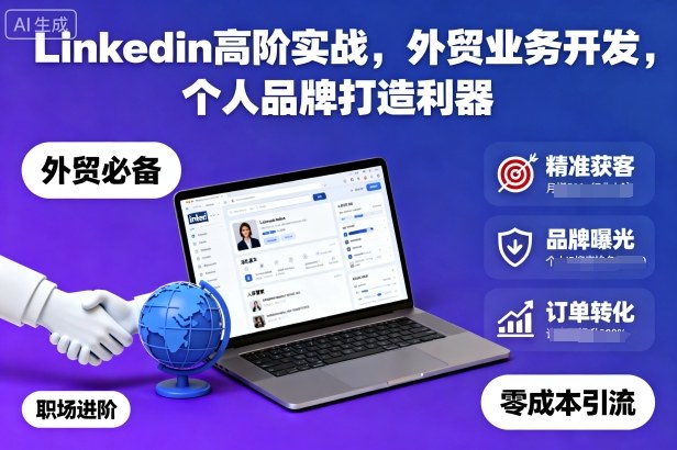 Linkedin高阶实战,外贸业务开发,个人品牌打造利器-知乎者也