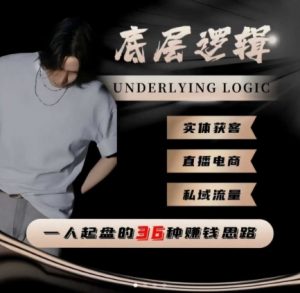 一个人起盘的底层逻辑,私域流量-直播电商-实体获客,一人起盘的36种賺钱思路-知乎者也