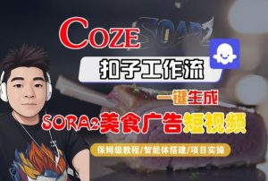 Coze扣子智能体工作流一键生成“SORA2美食广告“短视频,全流程保姆级教学-知乎者也