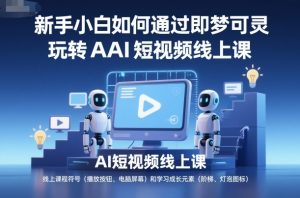 新手小白如何通过即梦可灵玩转AI短视频线上课-知乎者也
