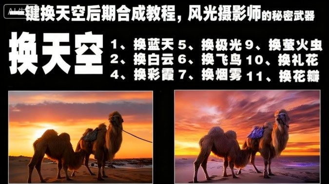 一键换天空后期合成教程,风光摄影师的秘密武器-知乎者也