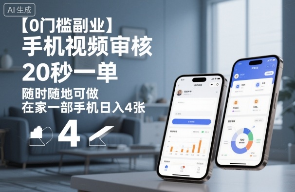 【0门槛副业】手机视频审核,20秒一单,随时随地可做,在家一部手机日入4张【揭秘】-知乎者也