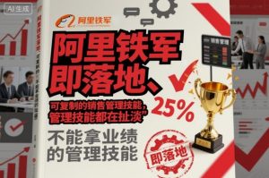 阿里铁军即落地、可复制的销售管理技能,不能拿业绩的管理技能都在扯淡-知乎者也