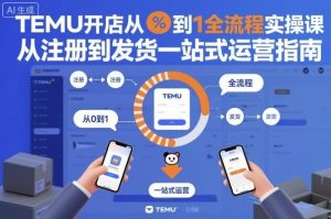 TEMU开店从0到1全流程实操课,从注册到发货一站式运营指南-知乎者也