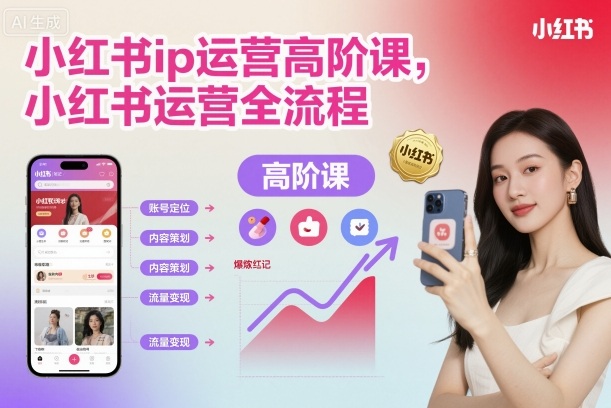 小红书ip运营高阶课,小红书运营全流程-知乎者也