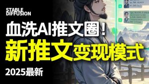 最新AI动态电影漫画小说推文,全流程实操教学,小白也能月入1W+-知乎者也