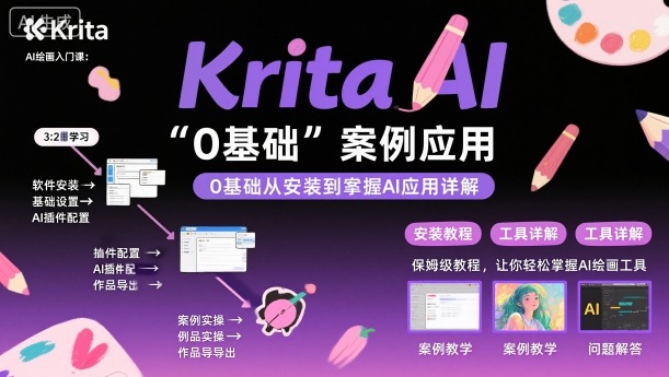 Krita AI绘画入门课,0基础从安装到案例应用krita AI使用详解-知乎者也
