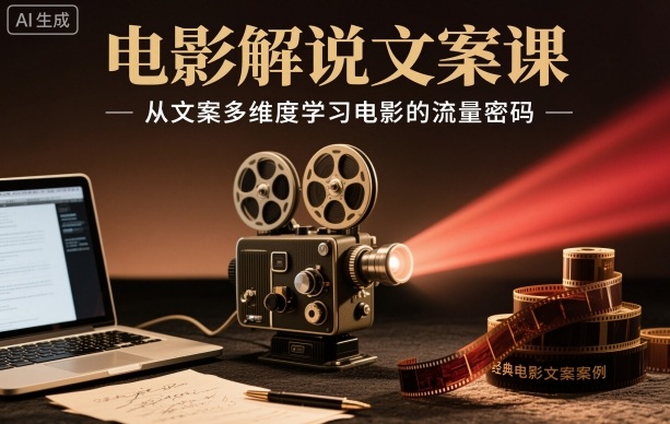 电影解说文案课,从文案多维度学习电影的流量密码-知乎者也